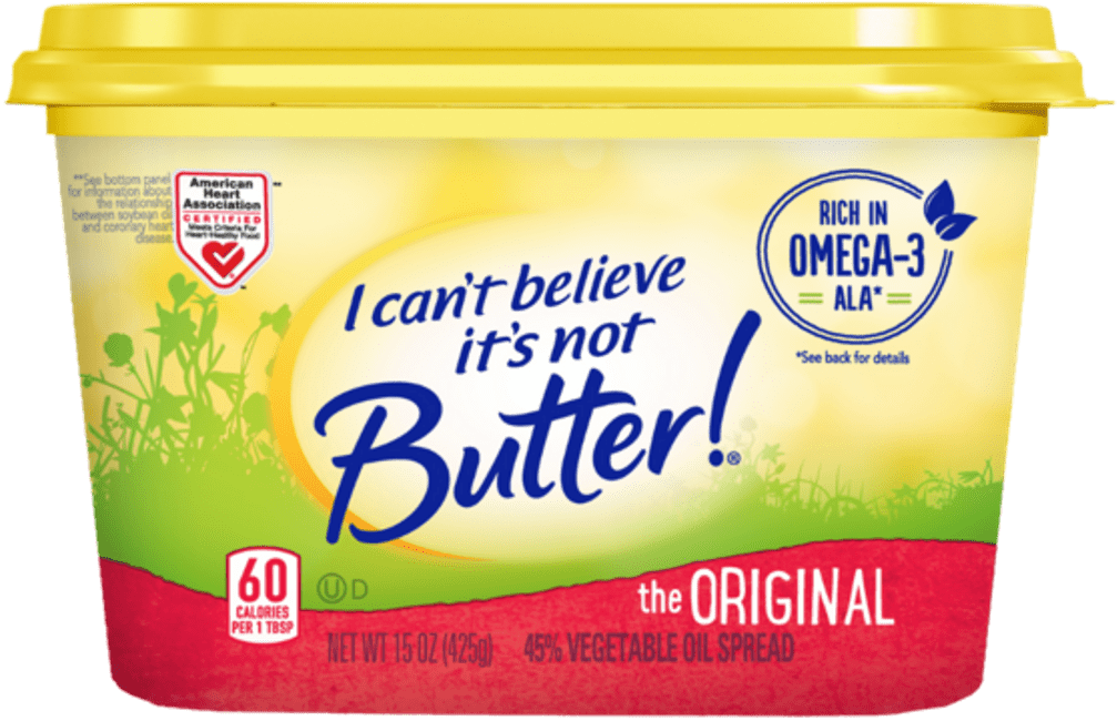 I can't believe it's not butter pack shot 